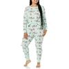 Amazon Essentials Disney | Marvel | Star Wars Set di Pigiama da Notte Attillati in Cotone Donna, Mickey Winter - Womens Snug-fit, XXL