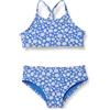 Amazon Essentials Bikini da Bambina, Motivo Floreale Blu, XS