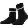 FALKE Cuddle Pads W Hp cotone lana con suola in gomma 1 paio, Calze da casa Donna, Nero Black 3009, 39-42