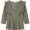 SPRINGFIELD Maglietta da Donna, Kaki Chiaro, S