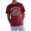 Wrangler Americana Tee Maglietta, Ruby Wine, M Uomini