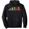 Idee regalo per appassionati di mountain MTB Evoluzione Retrò Regalo Appassionati Di Mountain Bike Felpa con Cappuccio, Unisex per adulti, Nero, XL