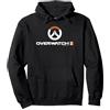 Overwatch 2 Center Icon Logo C2 Felpa con Cappuccio, Unisex per Adulti, Nero, XXL