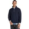 Tommy Jeans Uomo Pullover con Zip Regular Fit Half Zip Collo a Lupetto, Blu (Dark Night Navy), M