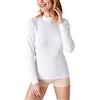 Damart T-Shirt con Collo Alto in Thermolactyl a Coste Felpate, Maniche Lunghe Bianco XL