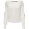 ONLY ONLADALINE L/S Short PULLO Knt Noos, Pullover Donna, Snow White,