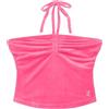 Juicy Couture Collo Holder Top, Rosa Acceso., L