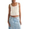 Wrangler - Camicia Donna - vestibilità Slim - Pleated Corset Top - Bianco Vissuto