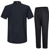 MISEMIYA - Giacca e Pantaloni da Cuoco da Uomo - Giacca da Cuoco da Uomo - Divisa da ospitalità - 8501B-8312-3XL, Nero