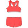 Haute pression Ensemble Deux pièces Fille Uni Bikini, Corallo Fluo, 14 Anni Bambine e Ragazze