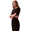 Calvin Klein HS 1x1 Refined Cotton Rib Midi D Lv047d217g Vestiti Donna