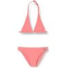 Haute pression Set Due Pezzi Ragazza Tinta Unita Bikini, Rosa Fluo, 14 Anni