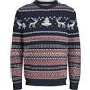 JACK & JONES Jorsnowball Knit Crew Neck Maglione Lavorato a Maglia Uomo