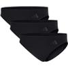 adidas Damen Unterwäsche Slip 3er Pack-Low Rise Bikini (3pk) -Sport Active Ultimate Stretch Mutande da Uomo, 000 Nero, XS Donna