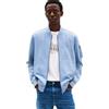 Tommy Hilfiger Uomo Giacca Bomber Essential con Zip, Blu (Brisk Blue), XS