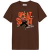 cotton division T - Camicia da Uomo, Marrone Melange, XL