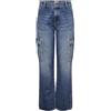 ONLY ONLJUNE - Cargo a Vita Alta, DNM MBD DOT, Media Blu Denim, 30W x 30L