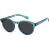 POLAROID KIDS, GAFAS DA Pavimento, PLD 8075/S, TEAL, 44, (YOUNG KIDS (4-6))