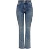 ONLY ONLMILA Vita Alta Flared Fit Jeans | Flared Fit, Casual, Temperatura massima 30°C ciclo normale