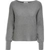 Only ONLADALINE Life L/S Short PULLO Knt Noos, Pullover Donna, Medium Grey Melange, XL