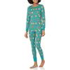 Amazon Essentials Disney | Marvel | Star Wars Set di Pigiama da Notte Attillati in Cotone Donna, Festive Marvel - Womens Snug Fit, S