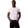 Calvin Klein Maglietta Grafica da Uomo SS 30S EU SPW Split Stndrd Graph LV04LG810G, Bianco (Bianco Brillante), XXS