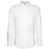 Seidensticker Slim Fit Langarm Popeline Camicia Uomo, Bianco, 43 EU