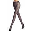FALKE Fluid Fusion W Ti trasparenti velati fantasia 1 pezzo, Collant Donna, Rosso Wineberry 8761, M