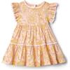 Amazon Essentials x Sofia Grainge Abito Casual Aderente in Vita con Gonna Ampia, in Raso di Cotone Bimba 0-24, Rosa Conchiglia Effetto Cachemire Decorato, 24 mesi