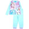 Disney Pigiama da Bambina in Cotone Frozen, Completo Comodo e Accogliente, Design Elsa e Anna per la Notte, Blu, 3 Anni
