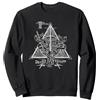 Harry Potter The Deathly Hallows Felpa, Unisex per Adulti, Nero, S