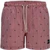 Jack & Jones Jpstmaui Jjswim Mini Stripe AKM SN, Rosso Vivo, S