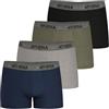 Athena Sport Lh31 Boxer da Uomo (Confezione da 4), Marina/Cina Grigio/Cachi/Nero, M