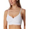 Schiesser Bustier da Donna Senza Cuciture Spalline Sottili con Cuscinetti Rimovibili - Invisible Soft, Bianco_179821, 42