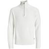JACK & JONES Jjpannel Knit Half Zip Aw25, Ballerino di Nuvola, XL