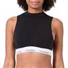 Calvin Klein Donna Bralette Lightly Lined con Collo Alto, Nero (Black), XL