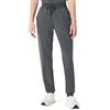 Amazon Basics Pantaloni Sanitari Stile Jogger e Yoga con Fascia in Vita e Coulisse Donna, Carbone, L