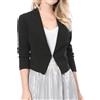 Allegra K Blazer da Donna, Nero, 52