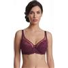 Selene, Reggiseno Contenitivo Donna in Pizzo, con Ferretto e Senza Imbottitura, Collezione Mariluz, Colore Bordeaux, Taglia 5C