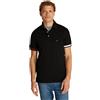 Tommy Hilfiger Uomo Maglietta Polo Maniche Corte Flag Cuff Slim Fit, Nero (Black), XXXL