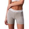 Calvin Klein Donna Pantaloncini Hipster Boxer Brief con Fascia con Logo, Grigio (Grey Heather), S