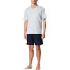 Schiesser Comfort Essentials Set di Pigiama, Azzurro, 64 Uomo