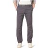 Amazon Essentials Pantaloni Chino da Lavoro a Vestibilità Aderente Anti-Piega e Senza Pince Uomo, Carbone, 35W / 29L