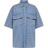 ONLY Onlsophie Oversize S/S DNM Shirt Camicia Jeans con Spalle Svasate per Uso Quotidiano Donna (Pacco da 1)