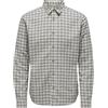 Only & Sons Onsgudmund LS Checked Shirt Noos, Egret, L