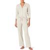 Amazon Essentials Pigiama da donna in modal di cotone con camicia a maniche lunghe e pantaloni lunghi, beige, 6XL Plus