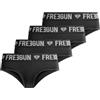 FREEGUN Mutande Bambina Sport, Set da 4, Nero 40U (12/14 Anni)