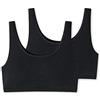 Uncover by Schiesser 2pack Bustier, Intimo Donna, Schwarz, XL