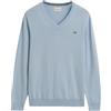 Gant Maglione Classico in Cotone con Scollo a V, Rich Blue, XL