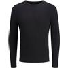 JACK & JONES Jjeemil Knit Cable Crew Neck Noos, Nero, M Uomo